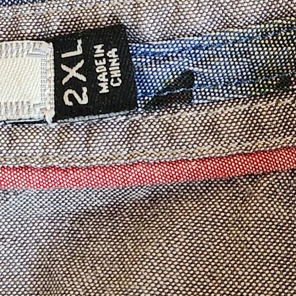 Marc Eckō Cut & Sew Men XXL all over chilis print vacation festival LS Shirt - Picture 4 of 11